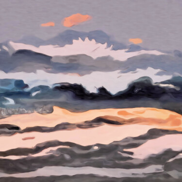 "The ocean at sunset" başlıklı Dijital Sanat Bachir Reddioui tarafından, Orijinal sanat, Dijital Resim