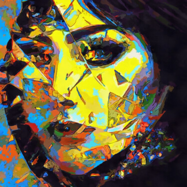 Digitale Kunst mit dem Titel "Broken Heart" von Bachir Reddioui, Original-Kunstwerk, Digitale Malerei