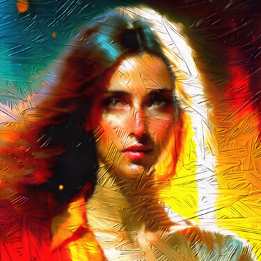 Arte digital titulada "Captivating charm" por Bachir Reddioui, Obra de arte original, Pintura Digital