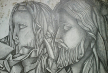 Drawing titled "figé" by Bach Tuyêt, Original Artwork, Pencil