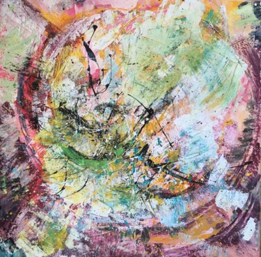 Картина под названием "sea breeze" - Анна Бадалян, Подлинное произведение искусства, Акрил Установлен на Деревянная рама для…