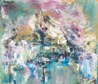 Картина под названием "Венеция / Мираж" - Анна Бадалян, Подлинное произведение искусства, Акрил Установлен на Деревянная рам…