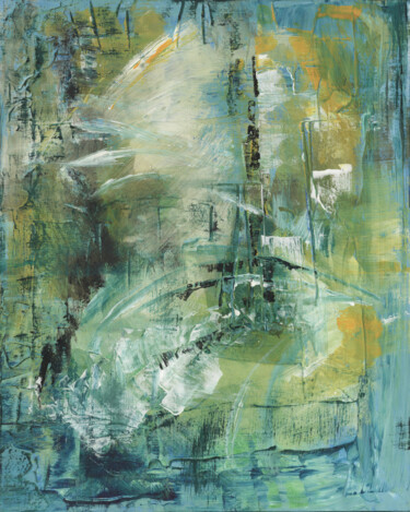 Картина под названием "Утро в Париже" - Анна Бадалян, Подлинное произведение искусства, Акрил Установлен на Деревянная рама…