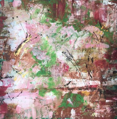 Картина под названием "Весна. Эмоциональна…" - Анна Бадалян, Подлинное произведение искусства, Акрил Установлен на Деревянна…