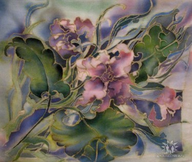 Картина под названием ""Сиреневый цветок"" - Анна Бадалян, Подлинное произведение искусства
