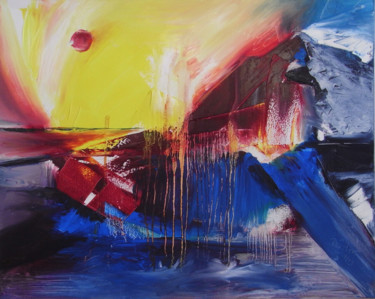 Malerei mit dem Titel "Action pur" von Baderart, Original-Kunstwerk, Öl