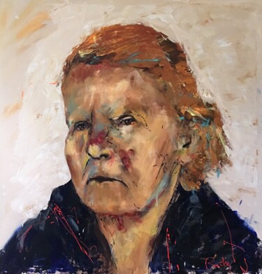 Painting titled "Marie Curie 4" by Badia, Original Artwork, Acrylic