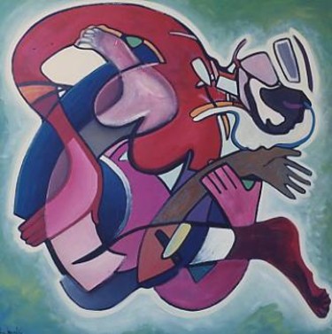 Painting titled "Karma Soutra" by Julien Bagout, Original Artwork