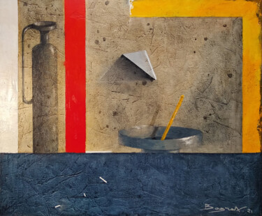 Картина под названием "Still life 13" - Bagrat Arazyan, Подлинное произведение искусства, Масло