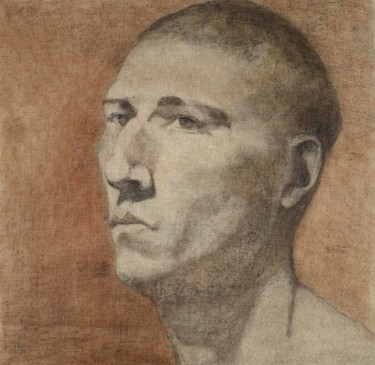 Painting titled "Davide" by Barbara Guias-Vaquier, Original Artwork, Oil