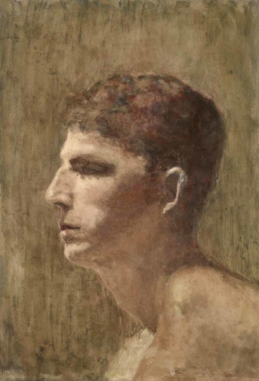 Pittura intitolato "Davide 2" da Barbara Guias-Vaquier, Opera d'arte originale, Olio