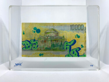 Sculpture intitulée "10 000 Lire Diecimi…" par Baho, Œuvre d'art originale, Résine