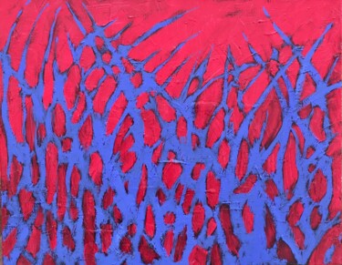 Pintura titulada "Composition No. 06…" por Bahram Berj Kafai, Obra de arte original, Oleo Montado en Bastidor de camilla de…