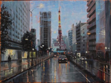 Pintura titulada "TOKYO" por Baiba Limane, Obra de arte original, Oleo