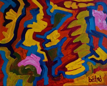 Peinture intitulée ""SQUEEZE"" par Bailey Bedard, Œuvre d'art originale, Acrylique