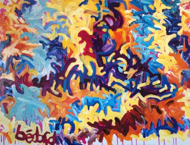 Pittura intitolato ""FLYING COLORS"" da Bailey Bedard, Opera d'arte originale, Acrilico