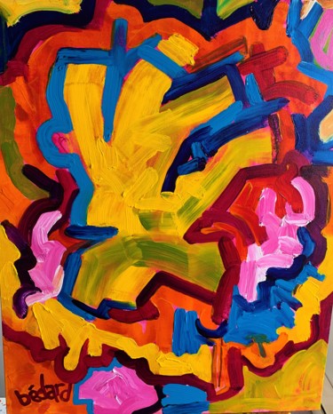 Pintura titulada ""YELLOW SPRITE"" por Bailey Bedard, Obra de arte original, Acrílico