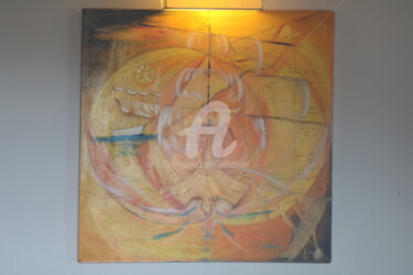 Peinture intitulée "La rose des vents n…" par Jez Bb, Œuvre d'art originale, Huile