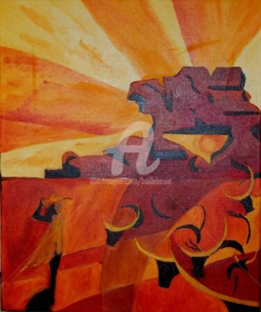 Peinture intitulée "Madagascar" par Jez Bb, Œuvre d'art originale, Huile