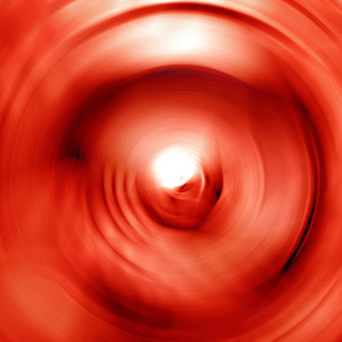 Digitale Kunst getiteld "CIRCLE/SQUARE - RED" door Vicent Creatik, Origineel Kunstwerk, Digitaal Schilderwerk
