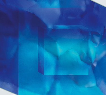Arte digitale intitolato "BLUE CUBES ON IRREG…" da Vicent Creatik, Opera d'arte originale, Pittura digitale