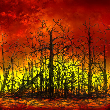 数字艺术 标题为“Nature morte 1” 由Vicent Creatik, 原创艺术品, 数字油画