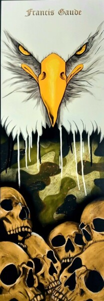 Malerei mit dem Titel "Aigle" von Baiz Bass, Original-Kunstwerk, Acryl