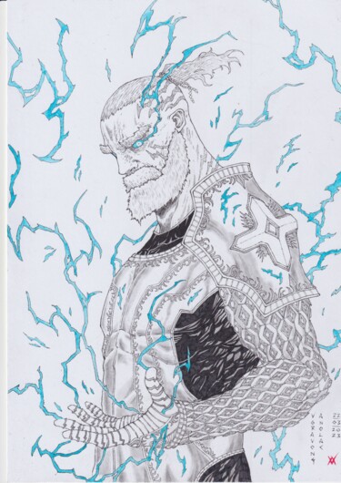 Dessin intitulée "illustration 23" par Voravong Anolac, Œuvre d'art originale, Marqueur