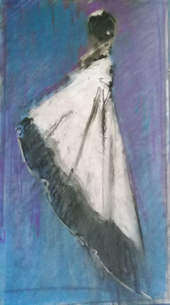 Drawing titled "Butterfly Women #1" by Sergey Bakin, Original Artwork, Pastel