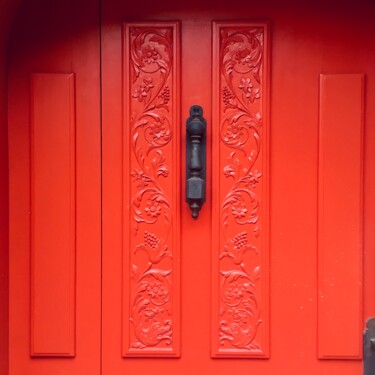 Photographie intitulée "Red door 1" par Balagour, Œuvre d'art originale, Photographie numérique