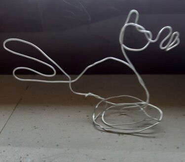 Sculpture titled "canard" by Balavoine Sophie, Original Artwork, Wire