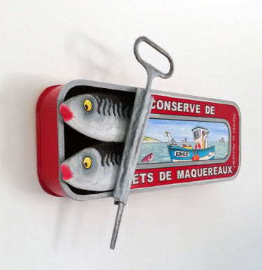 "Conserve de Filets…" başlıklı Heykel Philippe Balayn tarafından, Orijinal sanat, Akrilik
