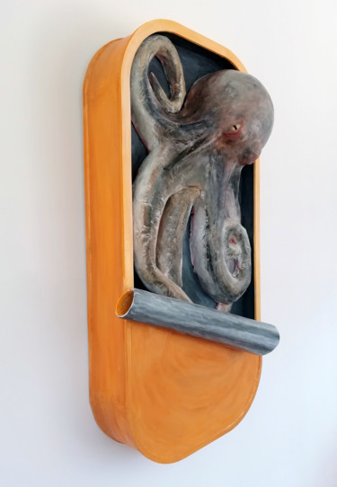 Скульптура под названием "L'intelligence du p…" - Philippe Balayn, Подлинное произведение искусства, Папье-маше
