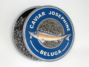 Scultura intitolato "Caviar Josephine Be…" da Philippe Balayn, Opera d'arte originale, Cartapesta