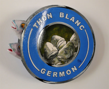 Scultura intitolato "Thon Blanc Germon" da Philippe Balayn, Opera d'arte originale