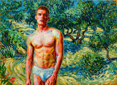 Oleksandr Balbyshev "Grasshopper" Peinture intitulée "Oleksandr Balbyshev…" par Oleksandr Balbyshev, Œuvre d'art originale, Huile Monté sur Châssis
