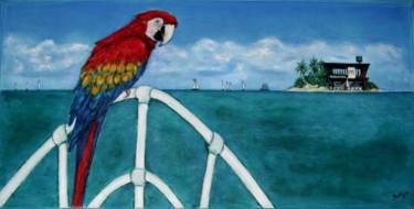 Painting titled "AHOI" by Balgo, Original Artwork, Oil