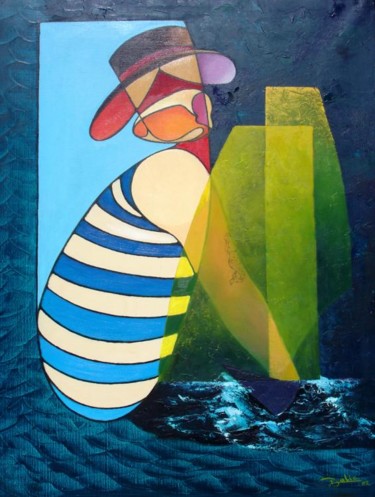 Peinture intitulée "Le Marin" par Edvard / David Balic, Œuvre d'art originale