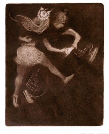 Отпечатки и Гравюры под названием "Шаг" - Кирилл Балкосадский, Подлинное произведение искусства, гравюра