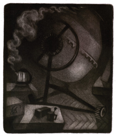 Отпечатки и Гравюры под названием "Завтрак с Диогеном…" - Кирилл Балкосадский, Подлинное произведение искусства, гравюра
