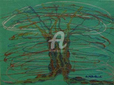 Painting titled "vortice" by Anna Maria Ballarati, Original Artwork