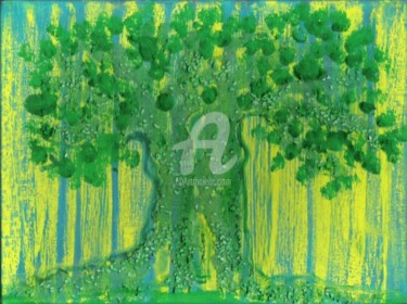 Pittura intitolato "smeraldo.jpg" da Anna Maria Ballarati, Opera d'arte originale