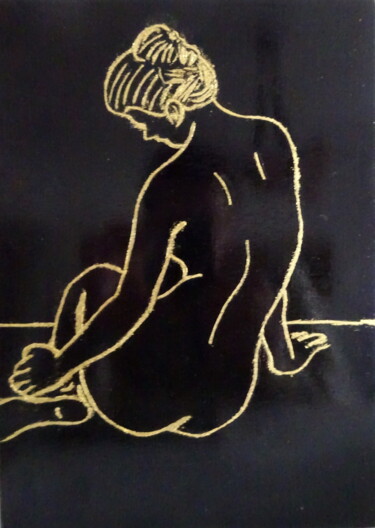 Картина под названием "Dernières lueurs de…" - Balliol, Подлинное произведение искусства, лак