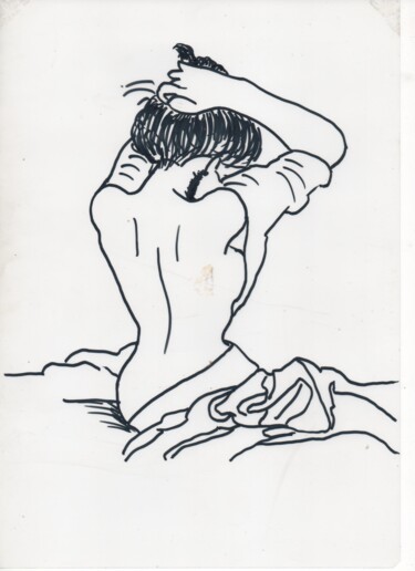 Zeichnungen mit dem Titel "Etat préparatoire" von Balliol, Original-Kunstwerk, Marker