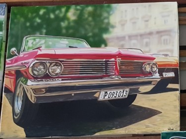 Painting titled "pontiac-bonneville.…" by Philippe Bally, Original Artwork, Oil