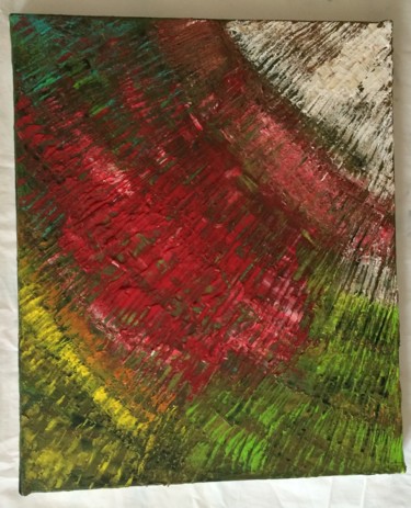 Peinture intitulée "Caméléon blessé" par Baltasar Berg, Œuvre d'art originale, Acrylique