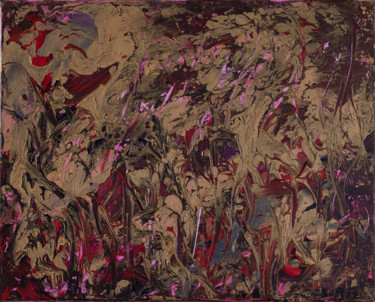 Peinture intitulée ""Fleurs Burton"" par Baltasar Berg, Œuvre d'art originale, Acrylique