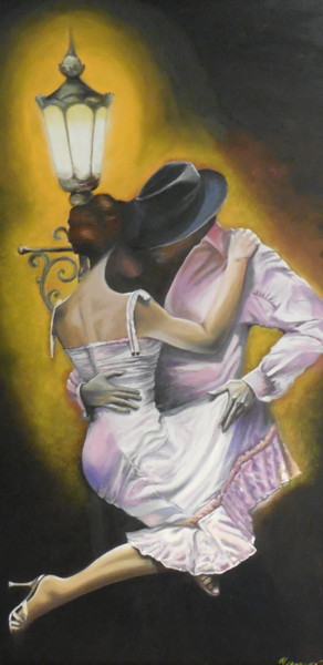 Schilderij getiteld "danza копия" door Tatyana Chuprina, Origineel Kunstwerk, Olie