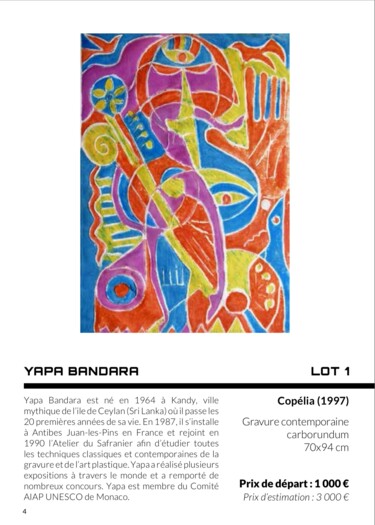 Coppélia Gravures & estampes intitulée "Coppélia" par Bandara Yapa Rathnayake (Yapa Bandara), Œuvre d'art originale, Lithographie Mon…