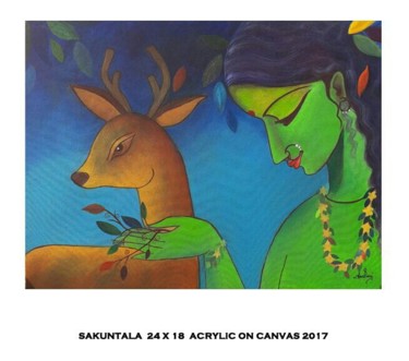 Painting titled "20171221-151941.jpg" by Chandrani Banerjee, Original Artwork, Acrylic